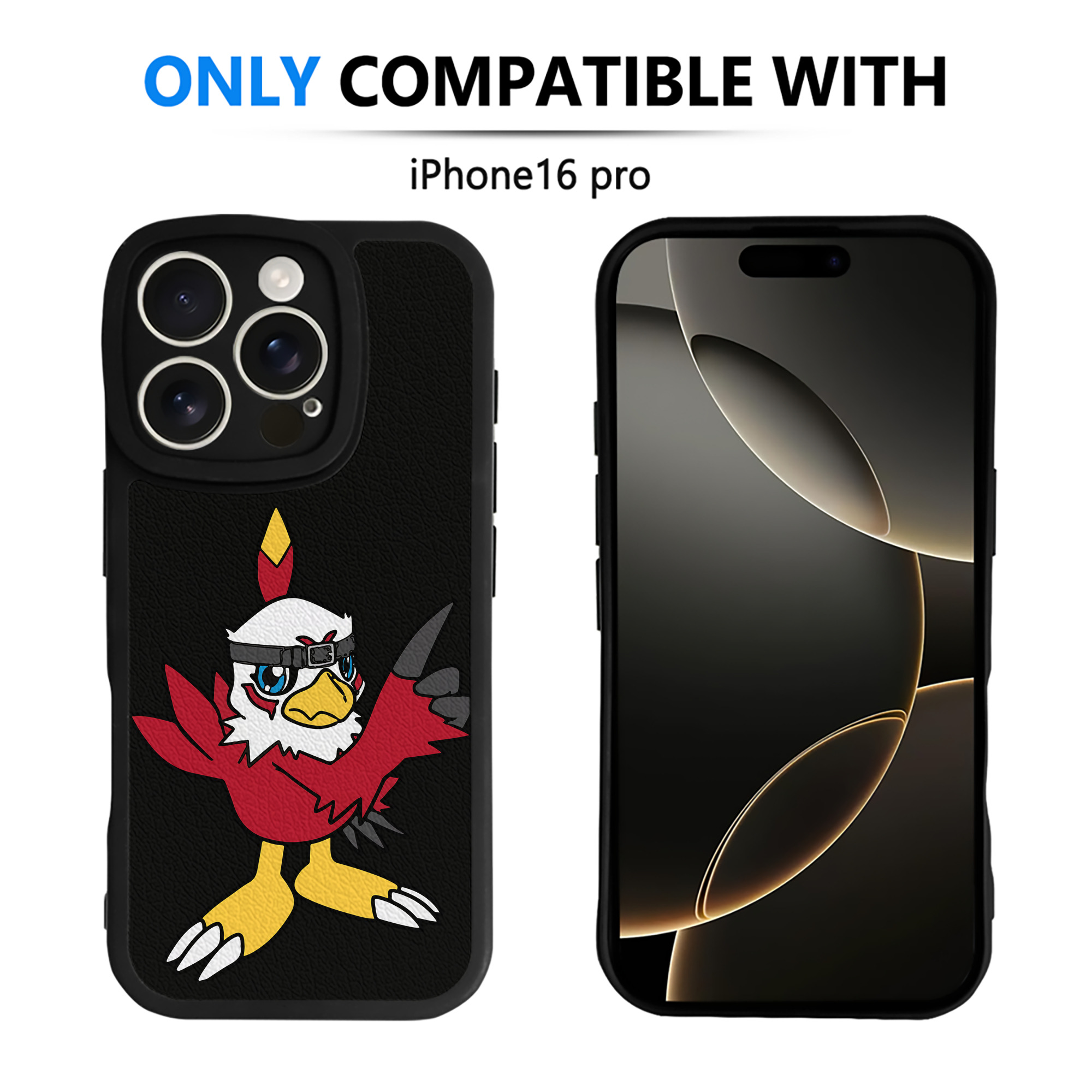 （画像用） Digimon デジタルモンスター/デジモン 【iPhone 16シリーズ対応】シリコンスマホケース（レザー調） 材質：シリコン